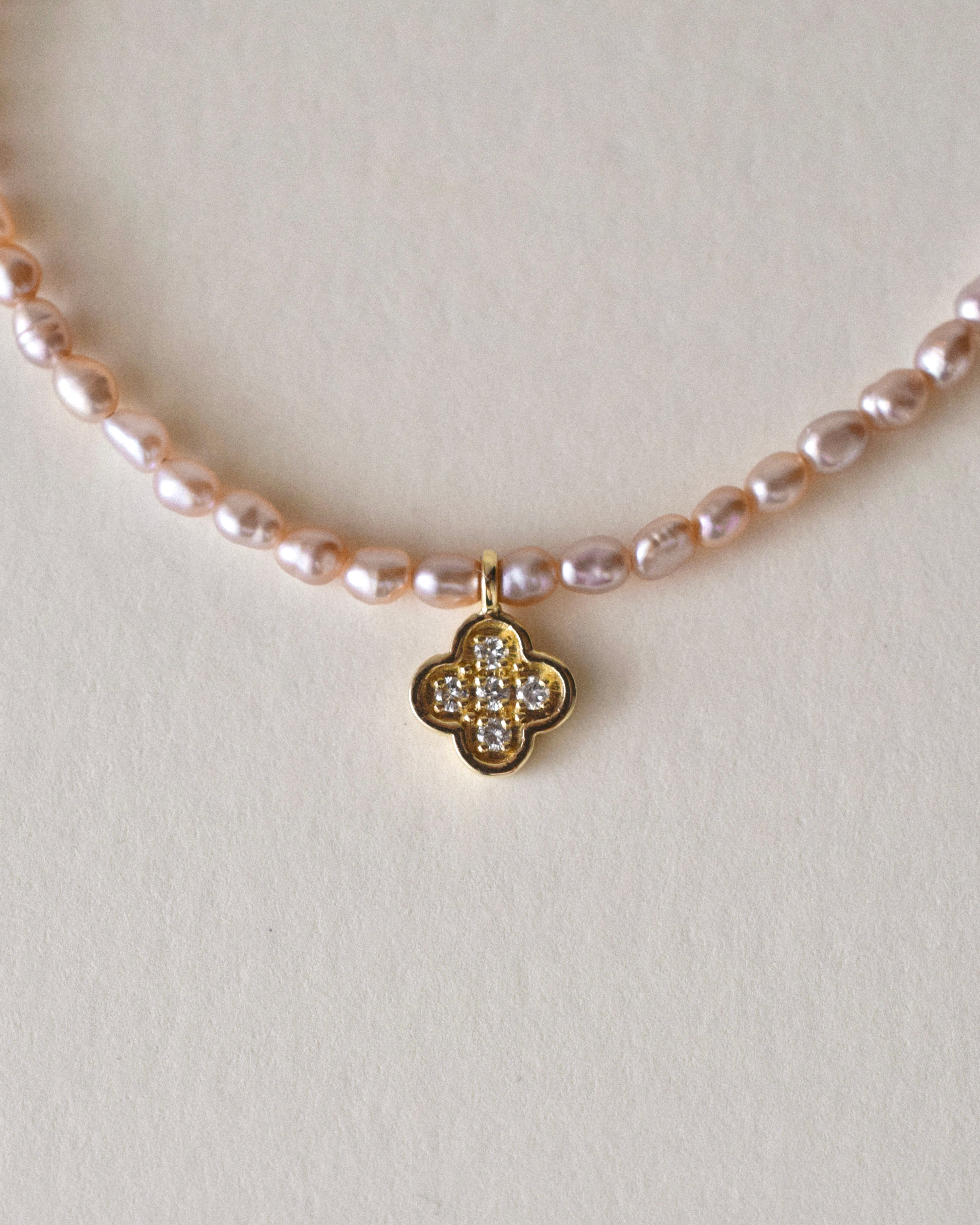 Rose Diamond Clover Friendship Bracelet