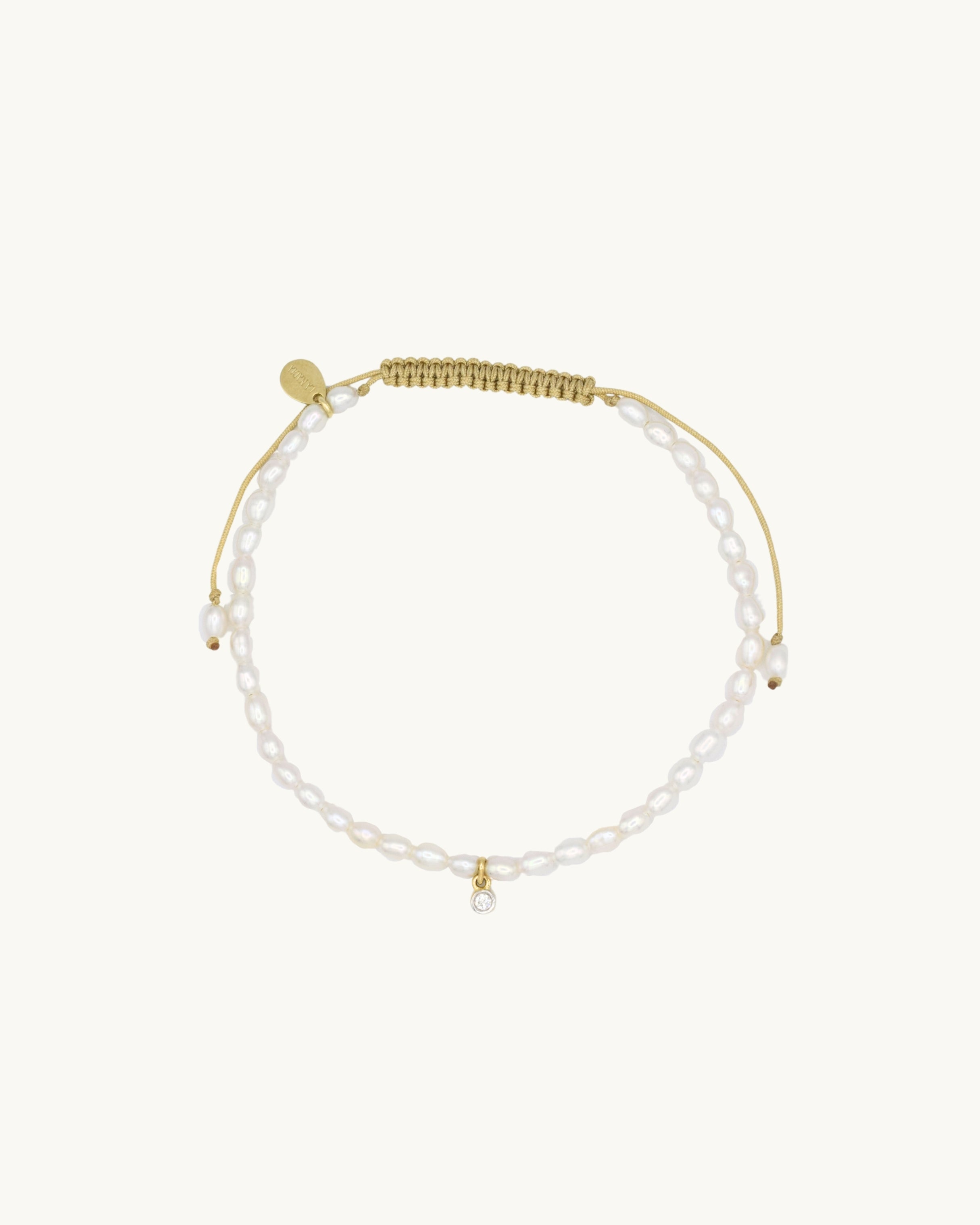 Vera Diamond Friendship Bracelet With Pearl
