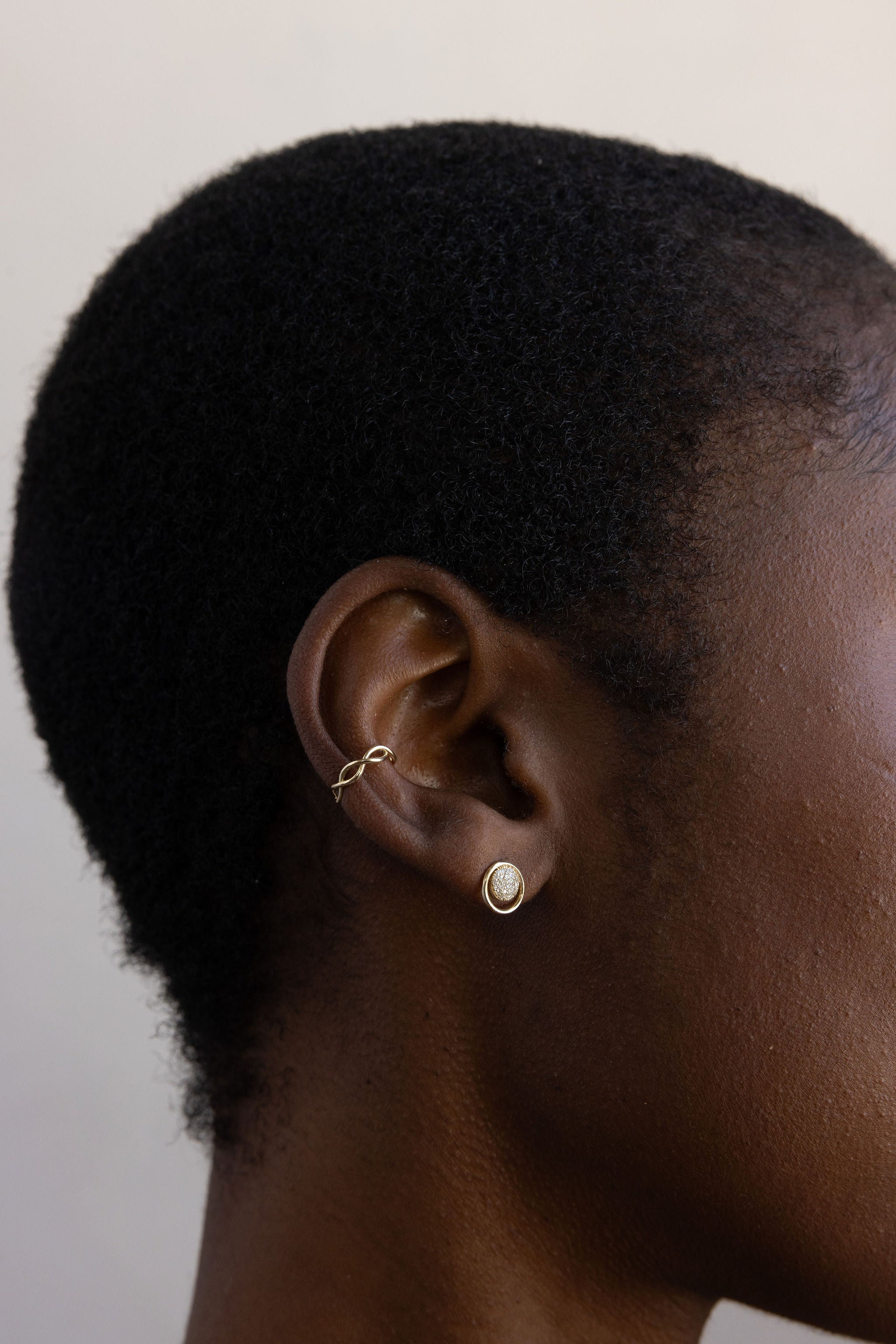 Talia Pavé Diamond Circle Earrings