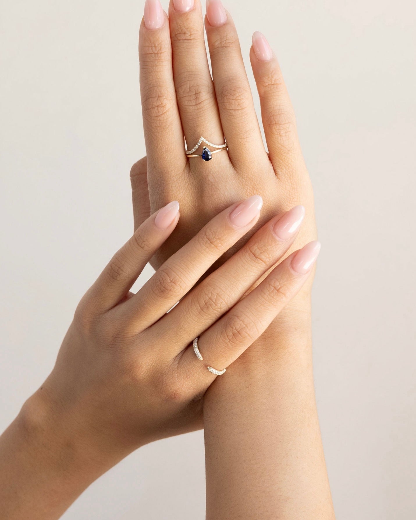 Aurora Blue Sapphire Ring