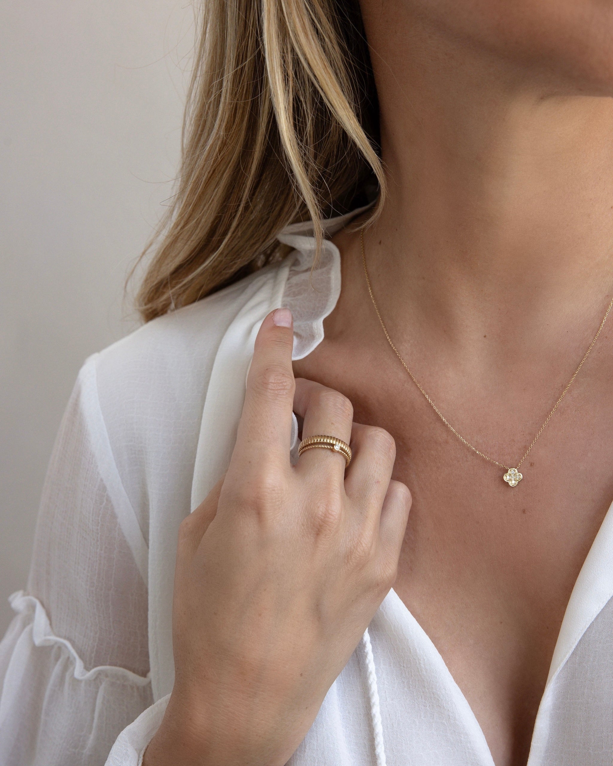 Tessa Four Leaf Clover Necklace