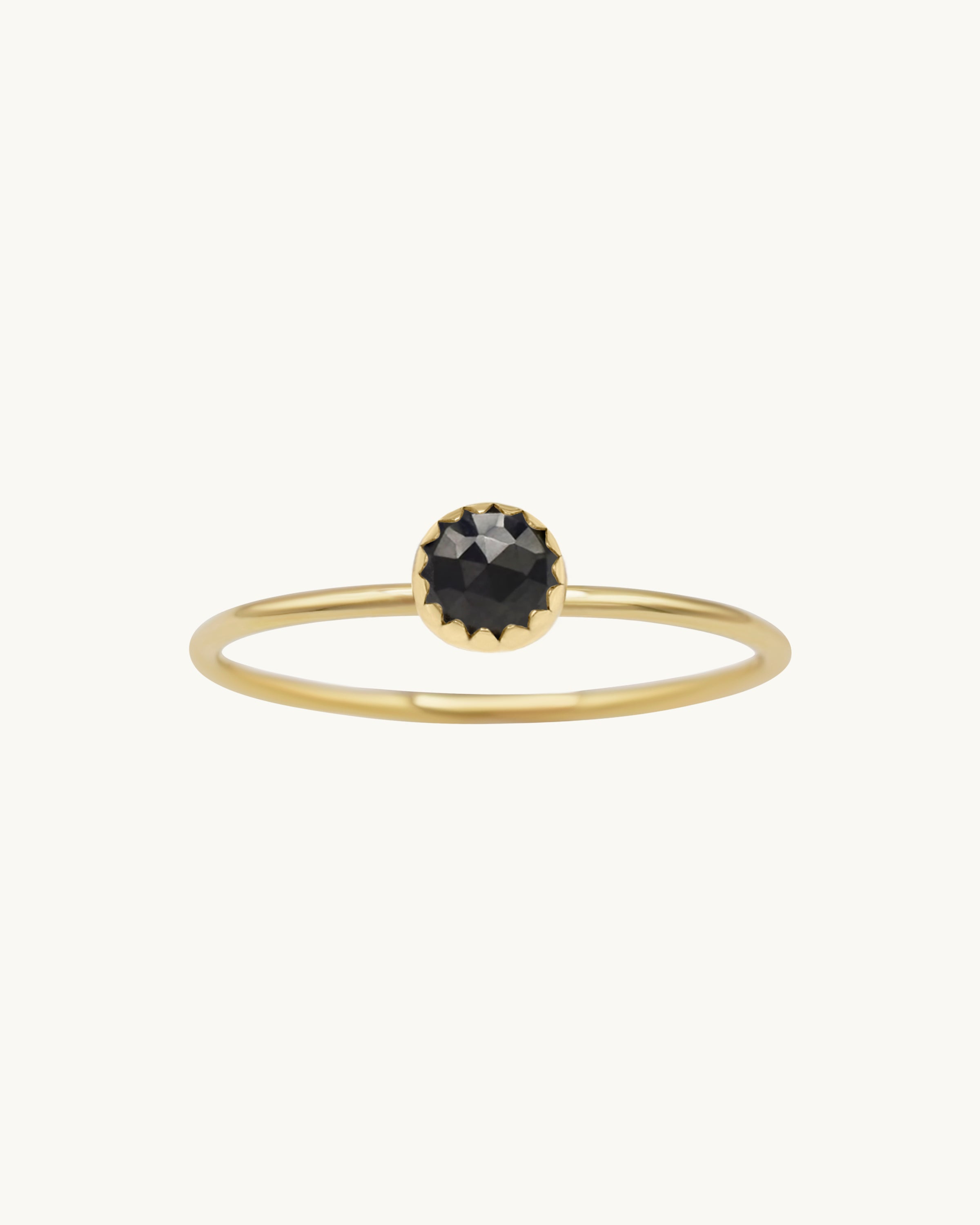 Amara Hematite Stacking Ring