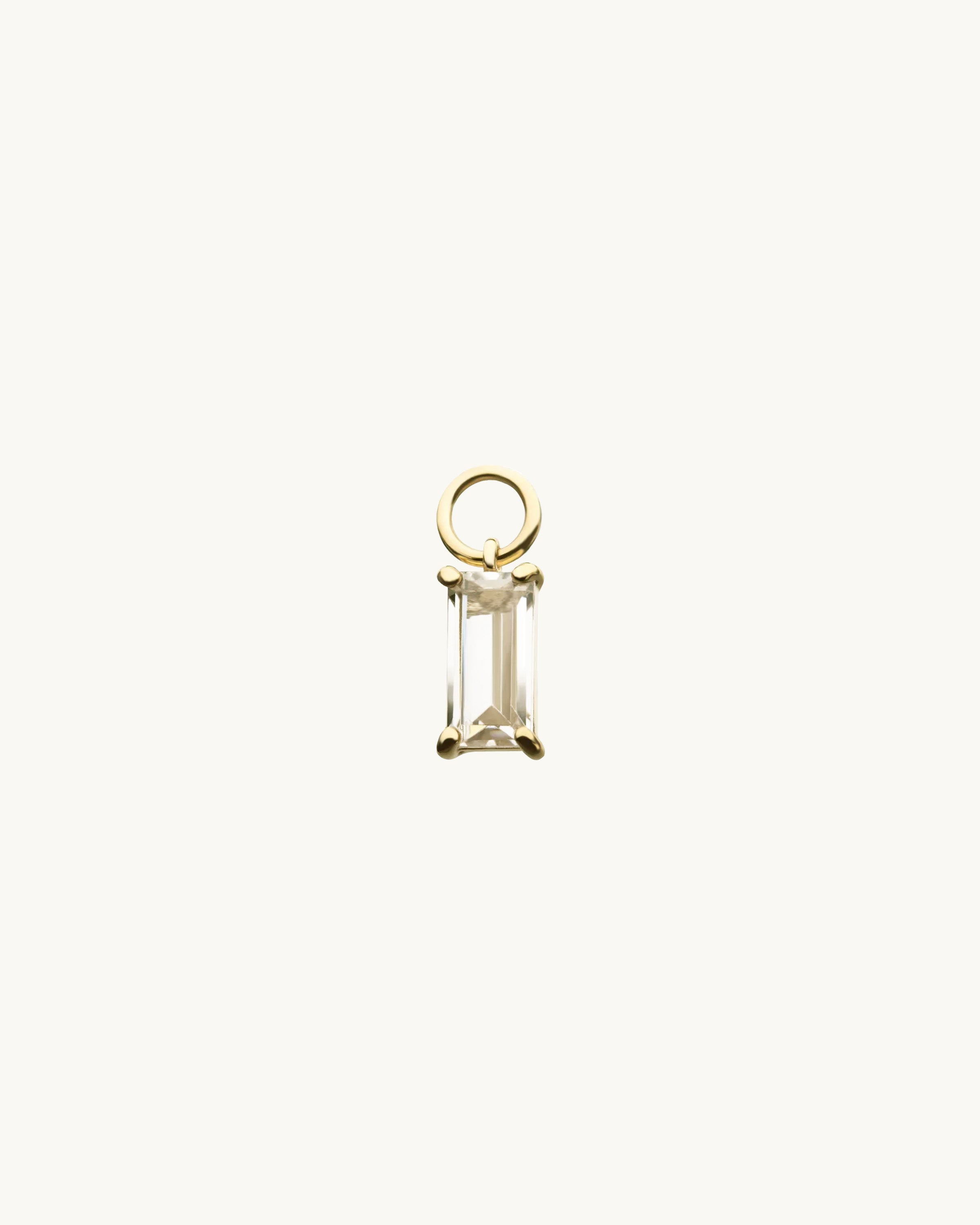 Gracie Dangling Baguette Earring Charm