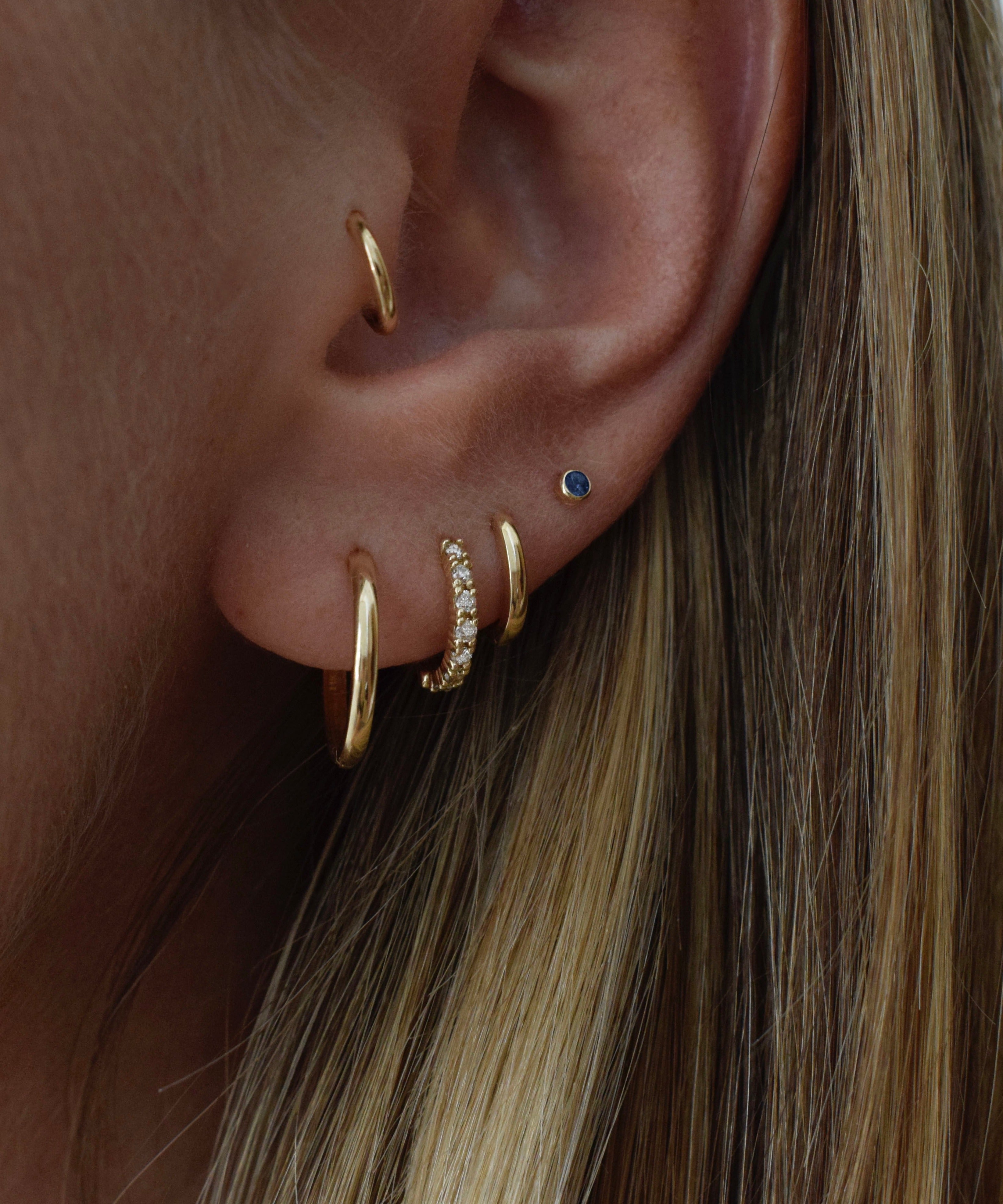 Erin Classic Huggie Hoop Earring Large