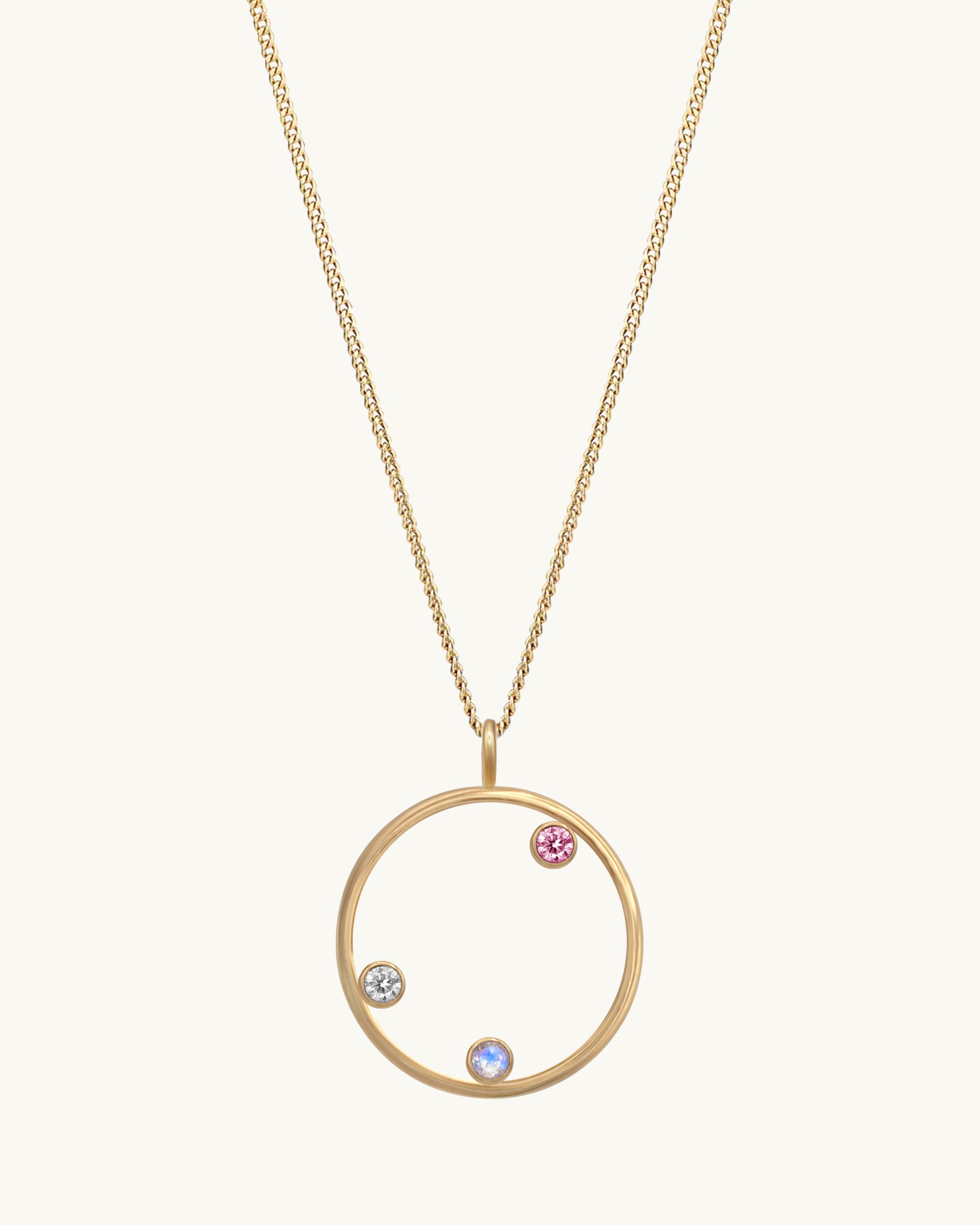 Family Of Three Pendant Necklace