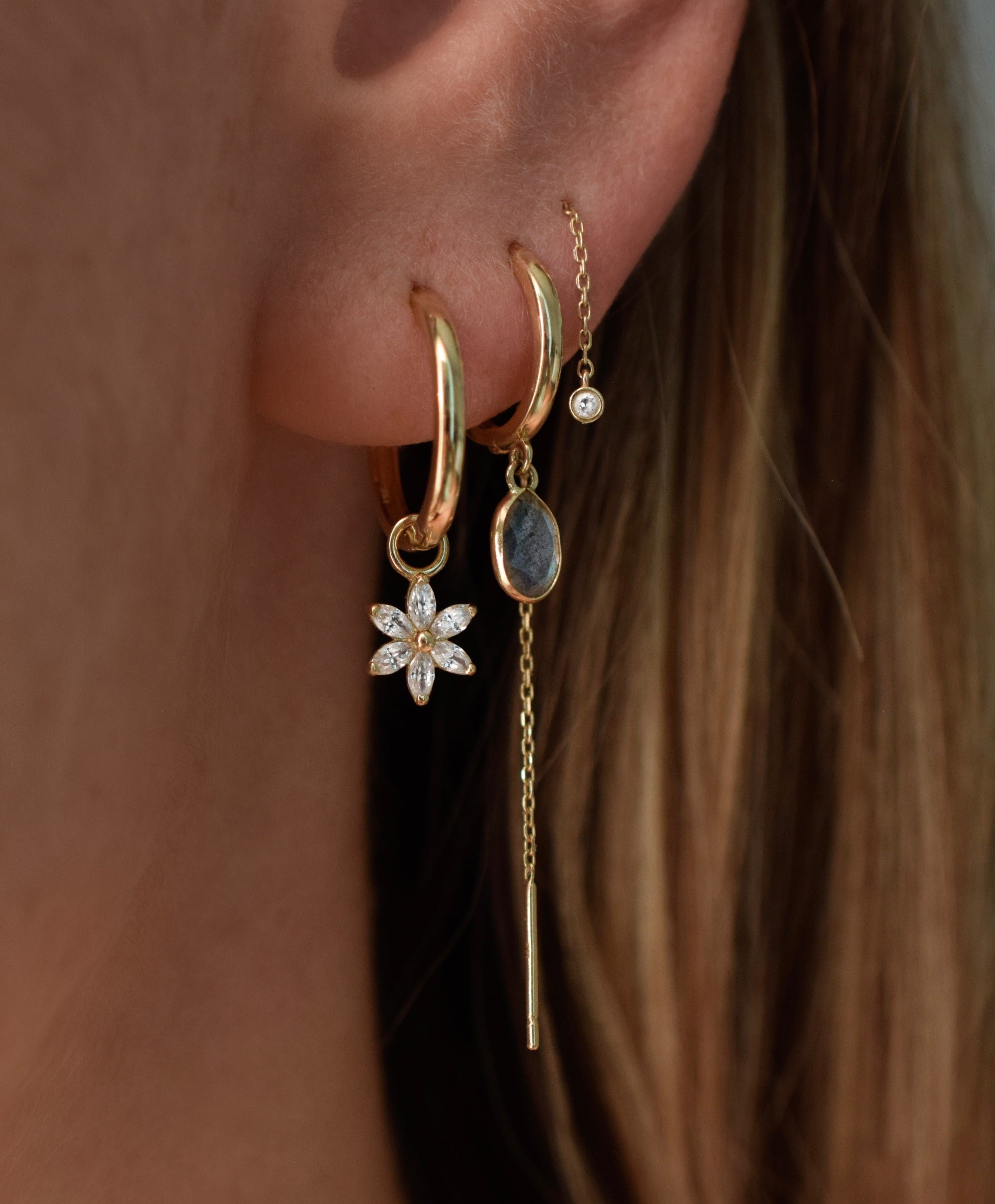 Daisy Flower Earring Charm