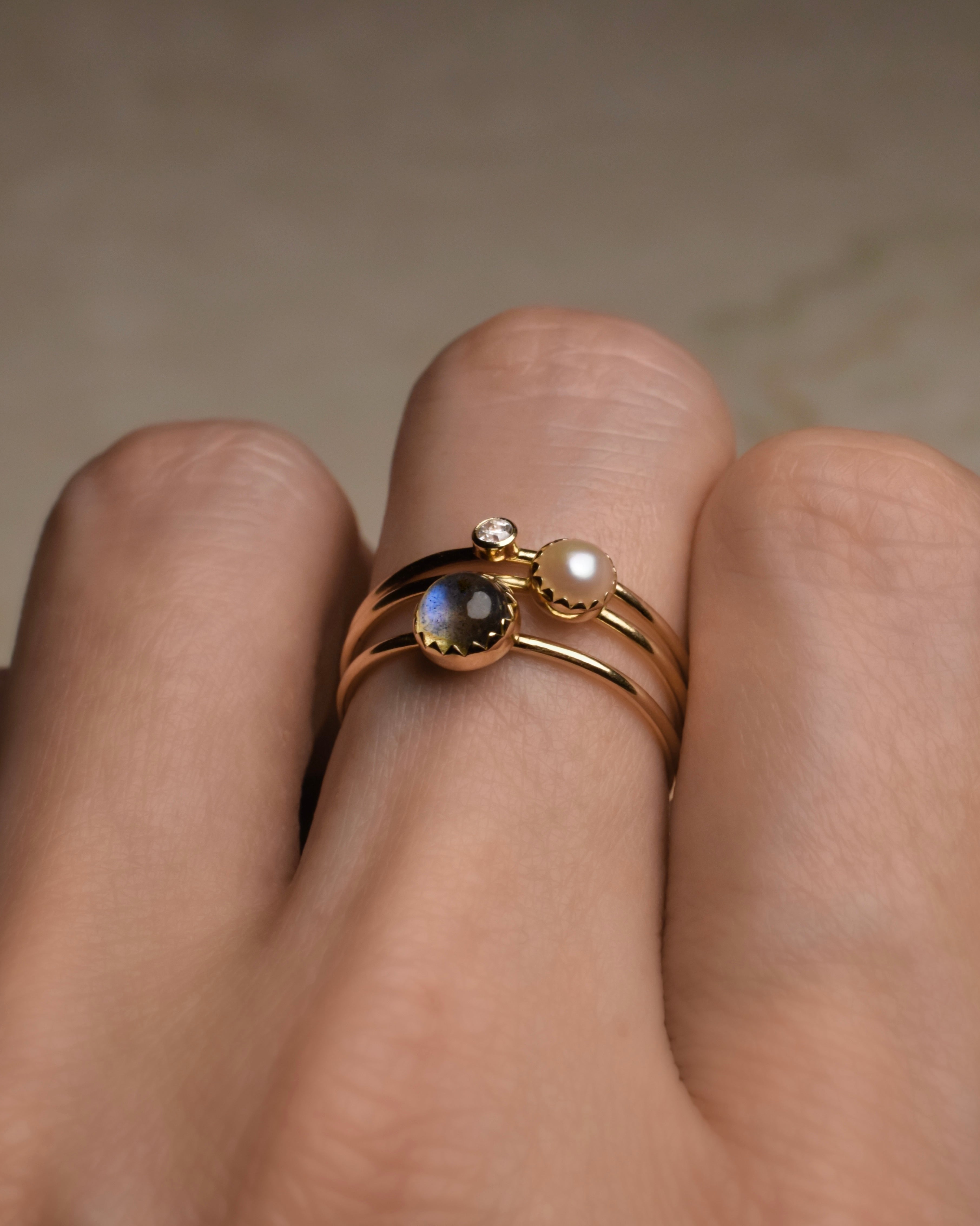 Olivia Pearl Stacking Ring