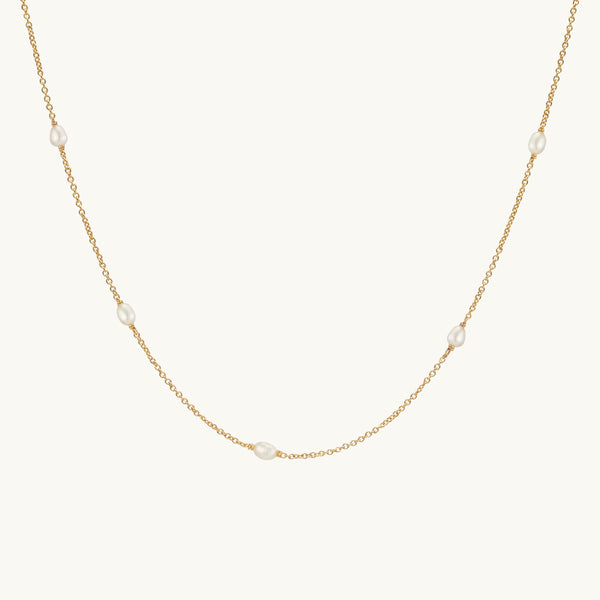 LOU Pearl Necklace 14K