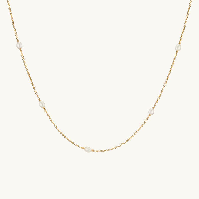 LOU Pearl Necklace 14K