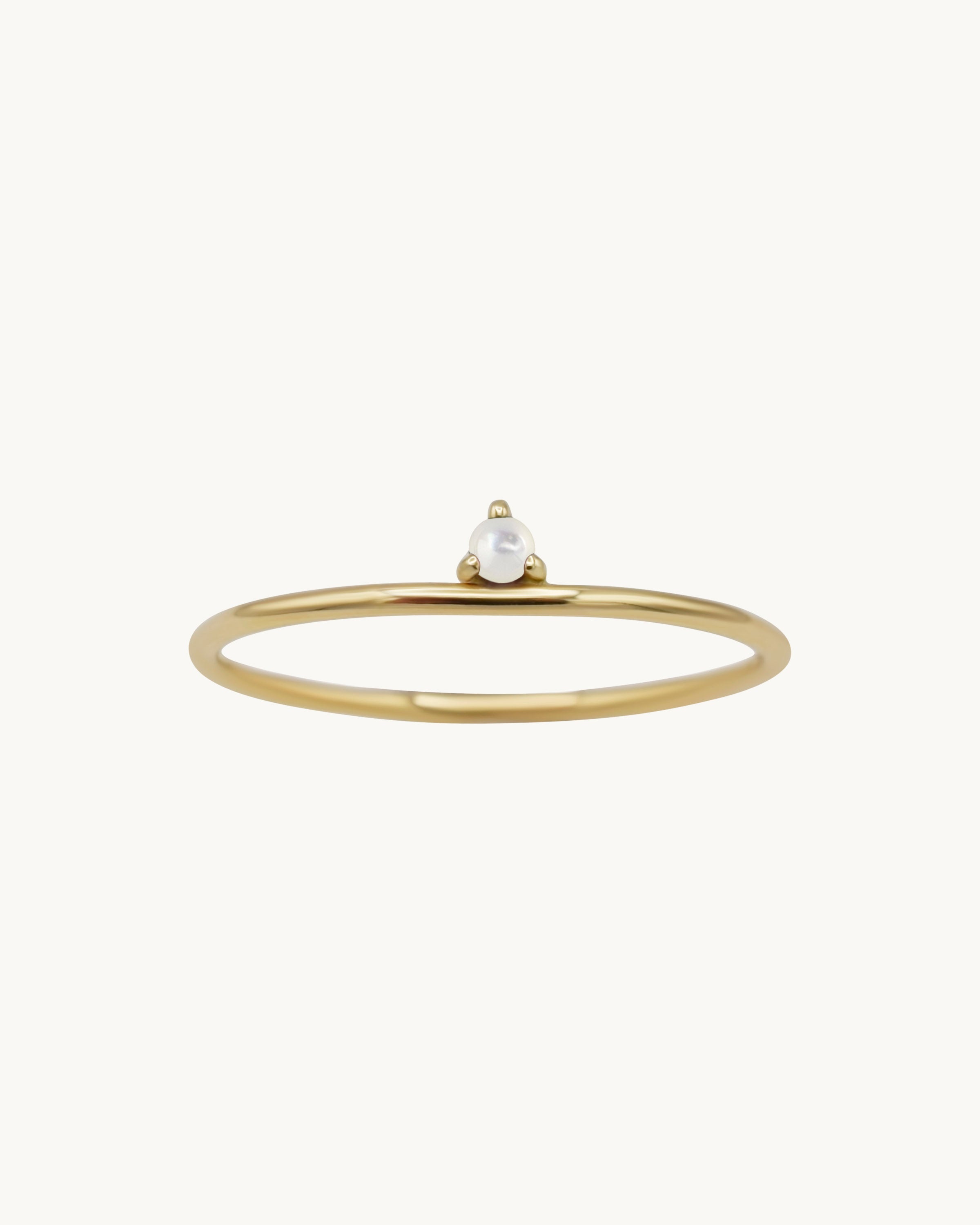 Mina Off-Set Pearl Ring