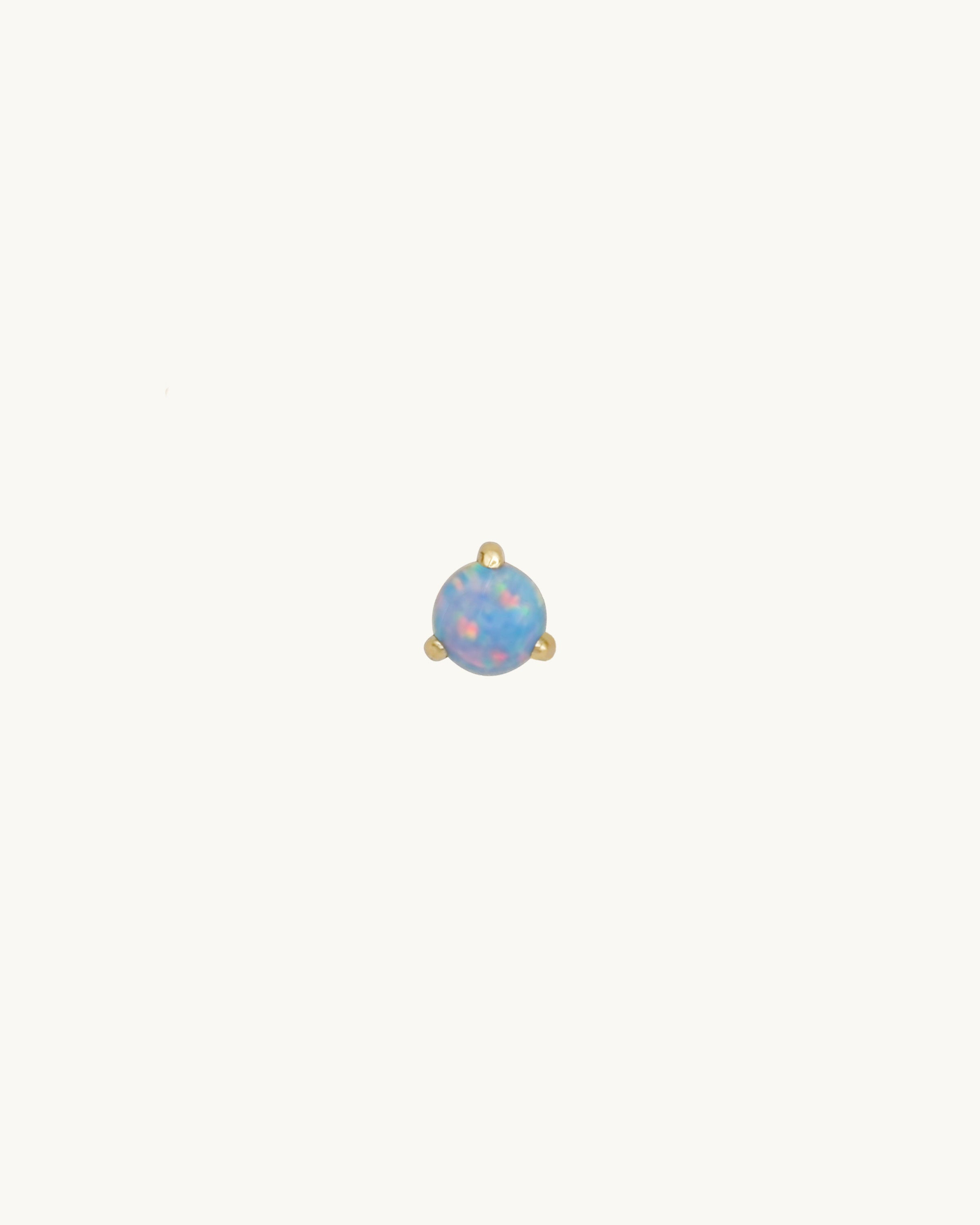 Eve Blue Opal Stud Earring Large