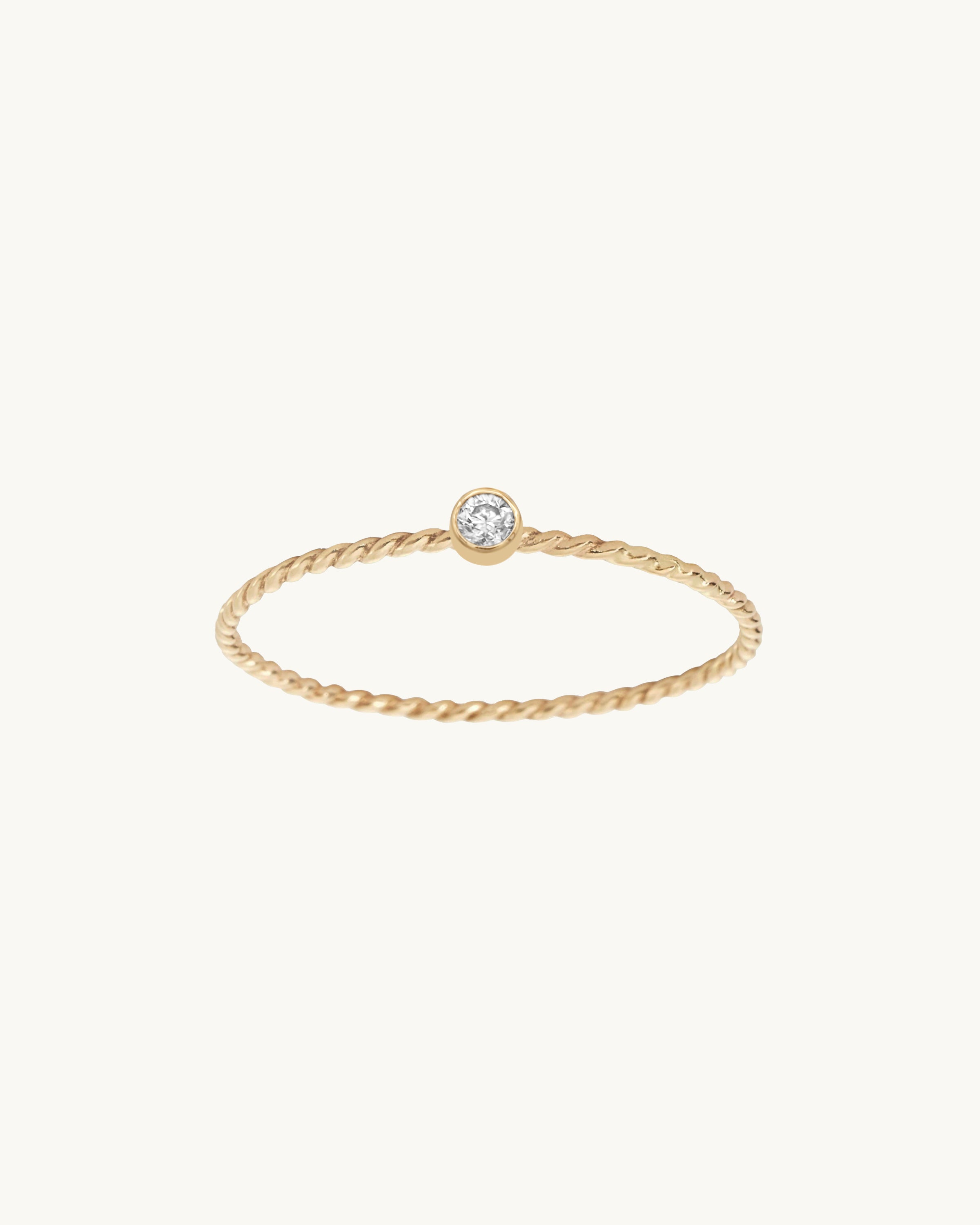 Sally Twisted Band Stacking Ring