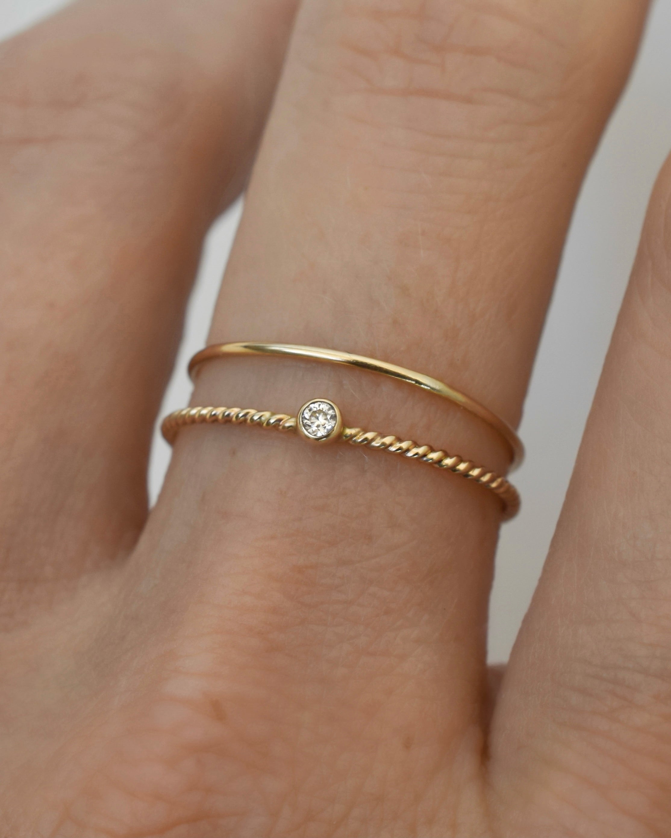 Sally Twisted Band Stacking Ring