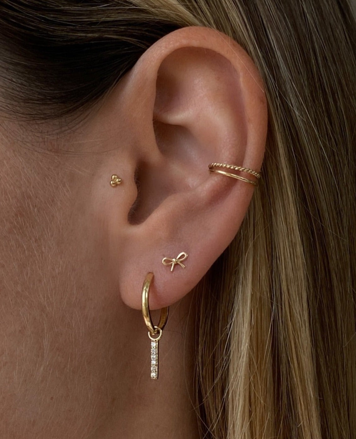 Cara Bow Stud Earring