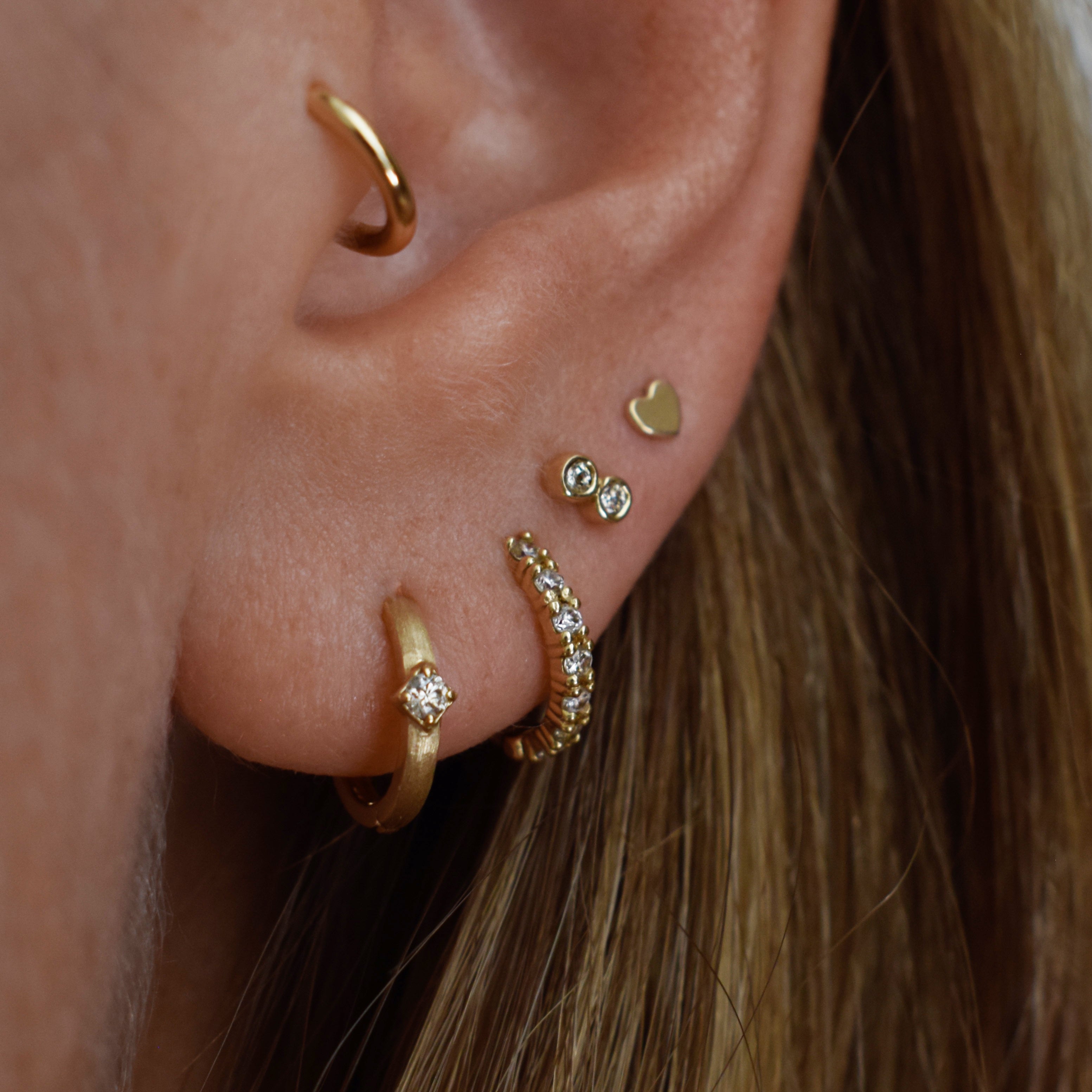 Eileen Heart Stud Earring