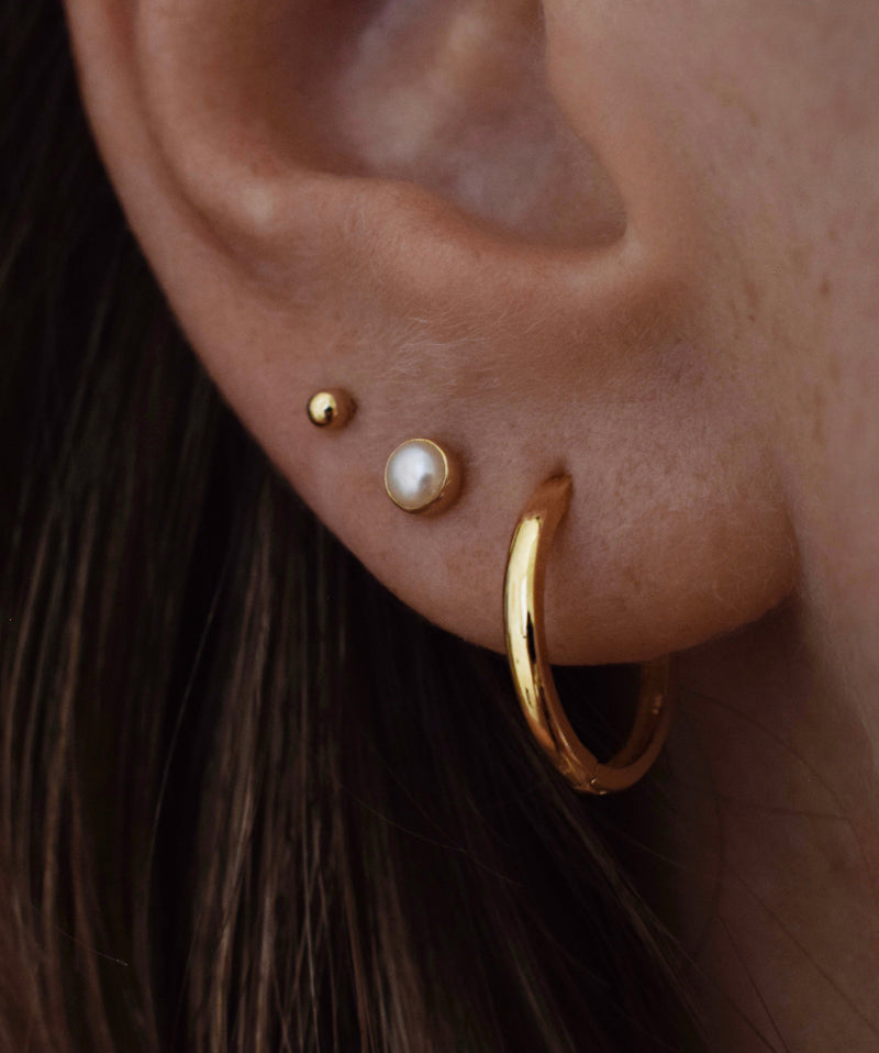 ELLA Pearl Stud Earring 14K