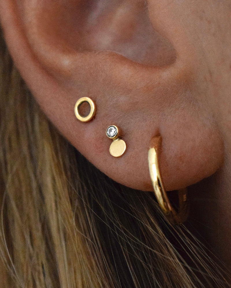 LILY Moissanite Stud Earring 14K