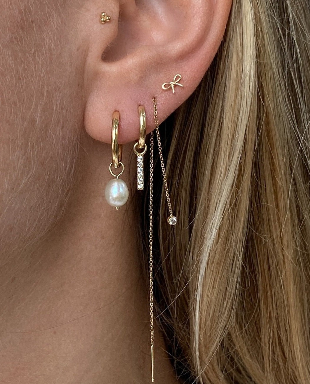 Gaia Dangling Bar Earring Charm
