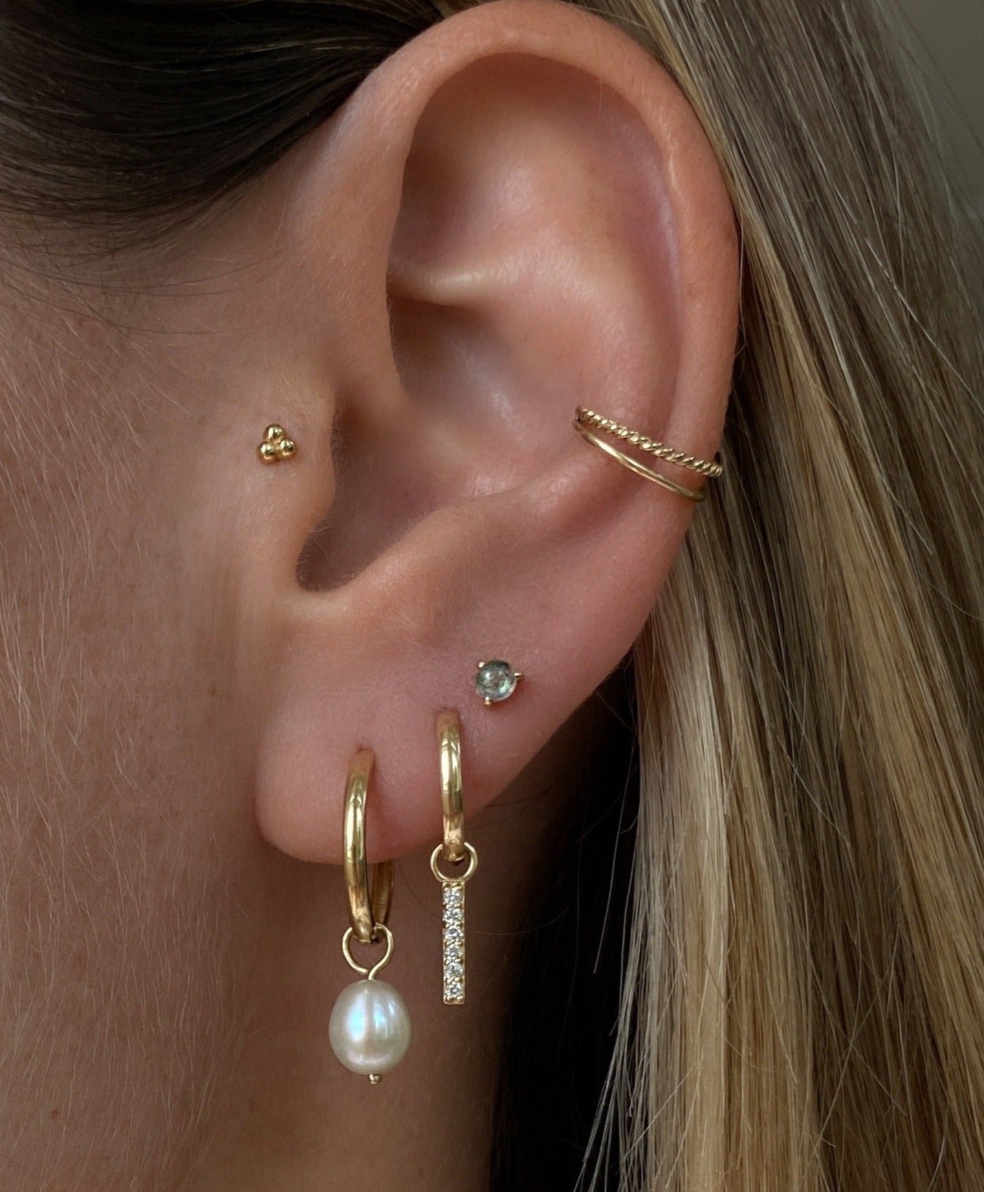 Gaia Dangling Bar Earring Charm