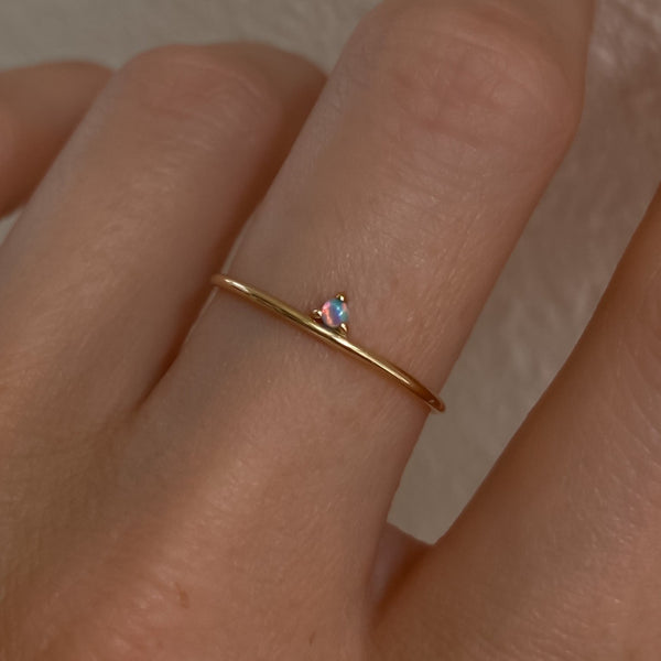 MINA Blue Opal Ring 14K