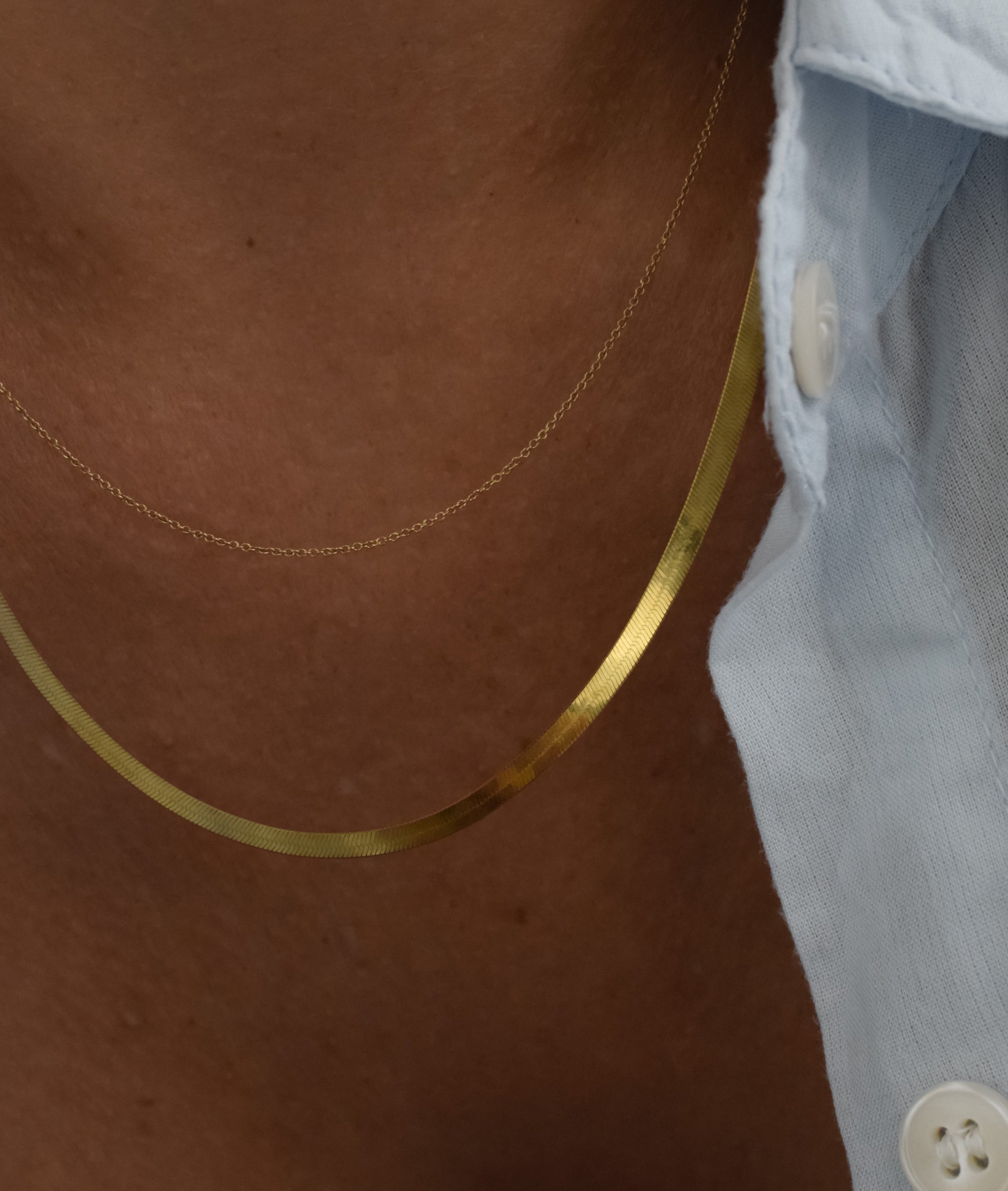 Novah Herringbone Necklace