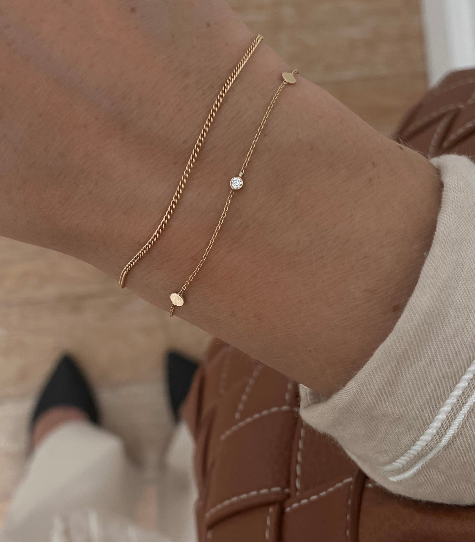 Blake Minimalist Curb Chain Bracelet