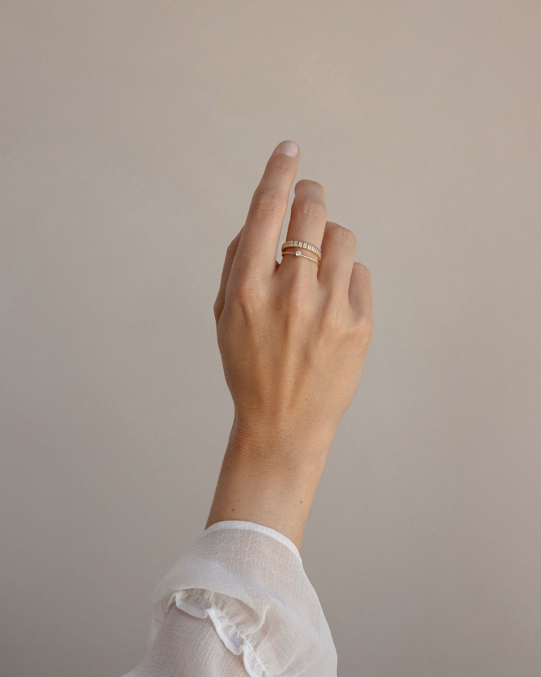 Sally Twisted Band Stacking Ring