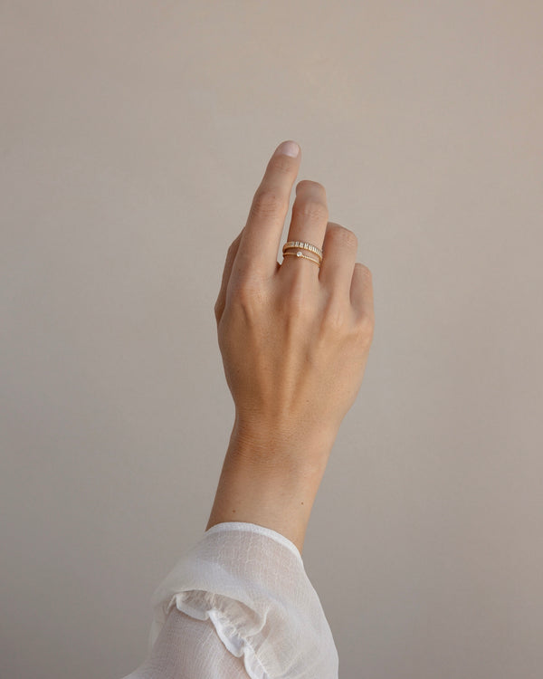 Sally Twisted Band Stacking Ring