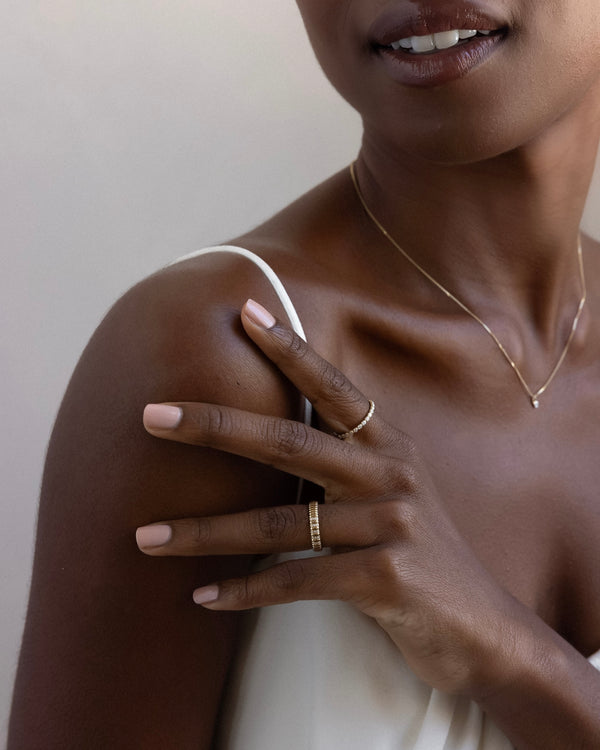 Adrienne Diamond Cigar Band Ring
