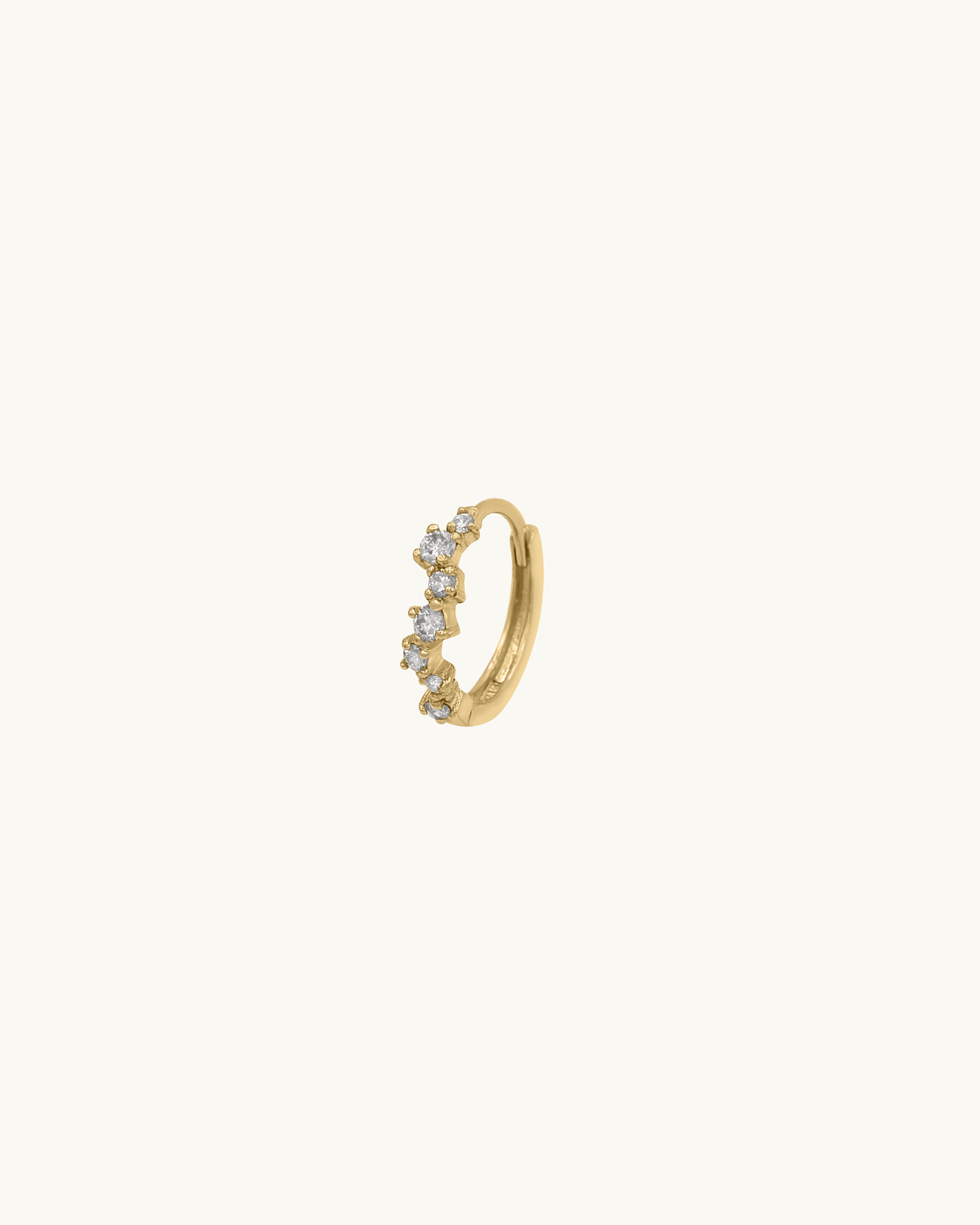 Alana Diamond Huggie Hoop Earring