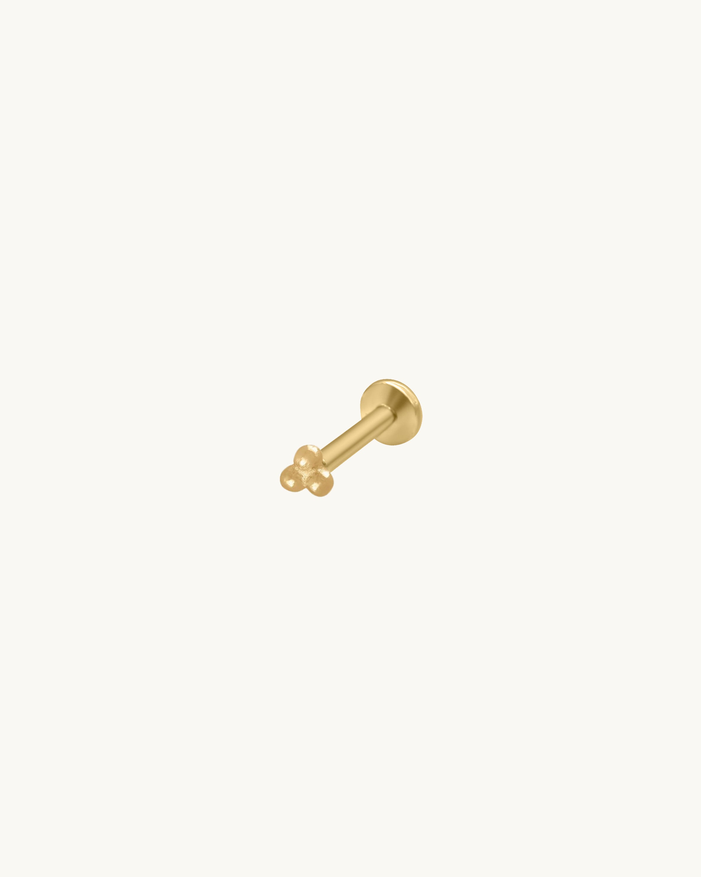 Alma Flat Back Piercing Stud Earring