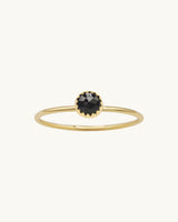 Amara Hematite Ring 14K Gold