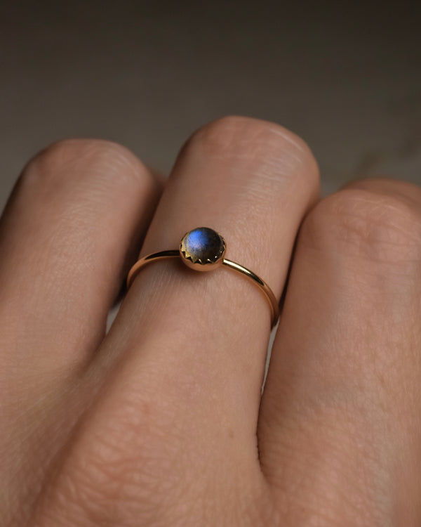 Amara Labradorite Ring 14K Gold