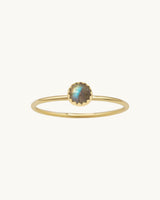 Amara Labradorite Ring 14K Gold