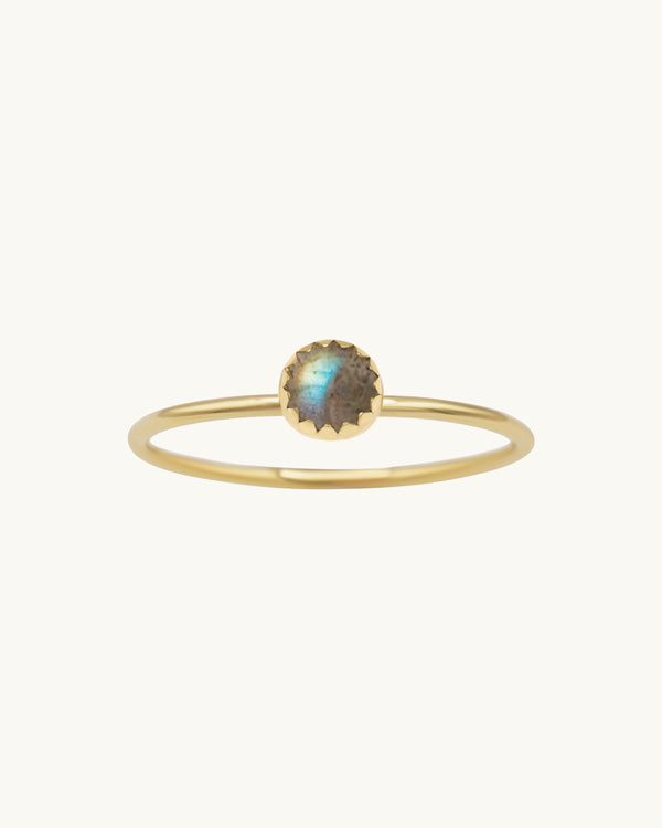 Amara Labradorite Ring 14K Gold