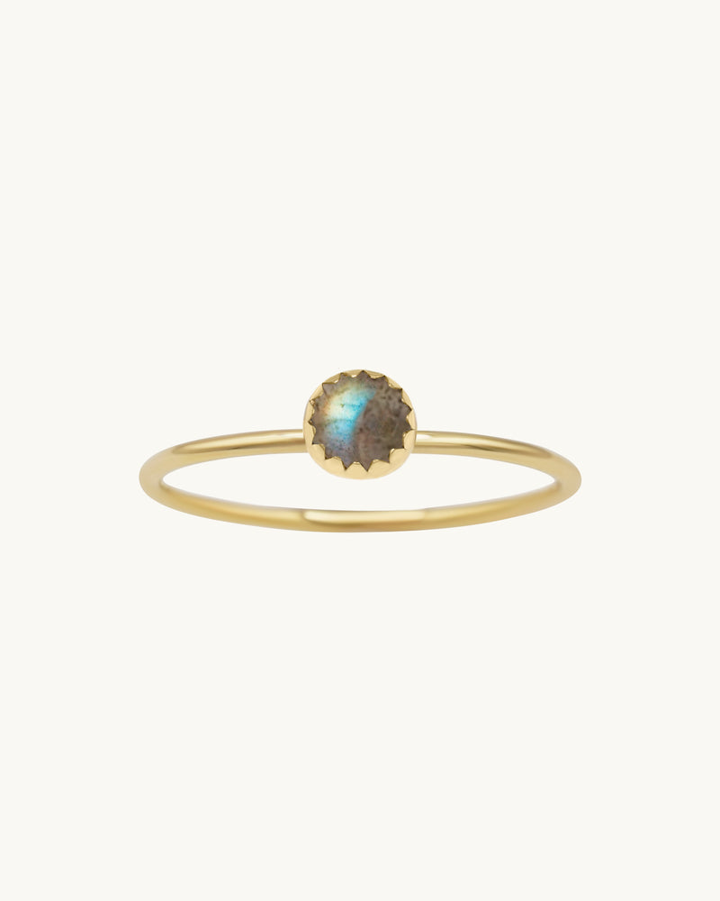 Amara Labradorite Ring 14K Gold