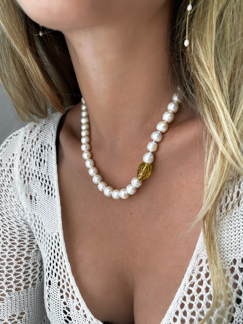 AMBER Pearl Necklace | Pineapple