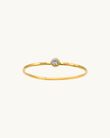 CORA Diamond Stacking Ring 14K | April Birthstone