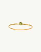 FAYE Peridot Stacking Ring 14K | August Birthstone