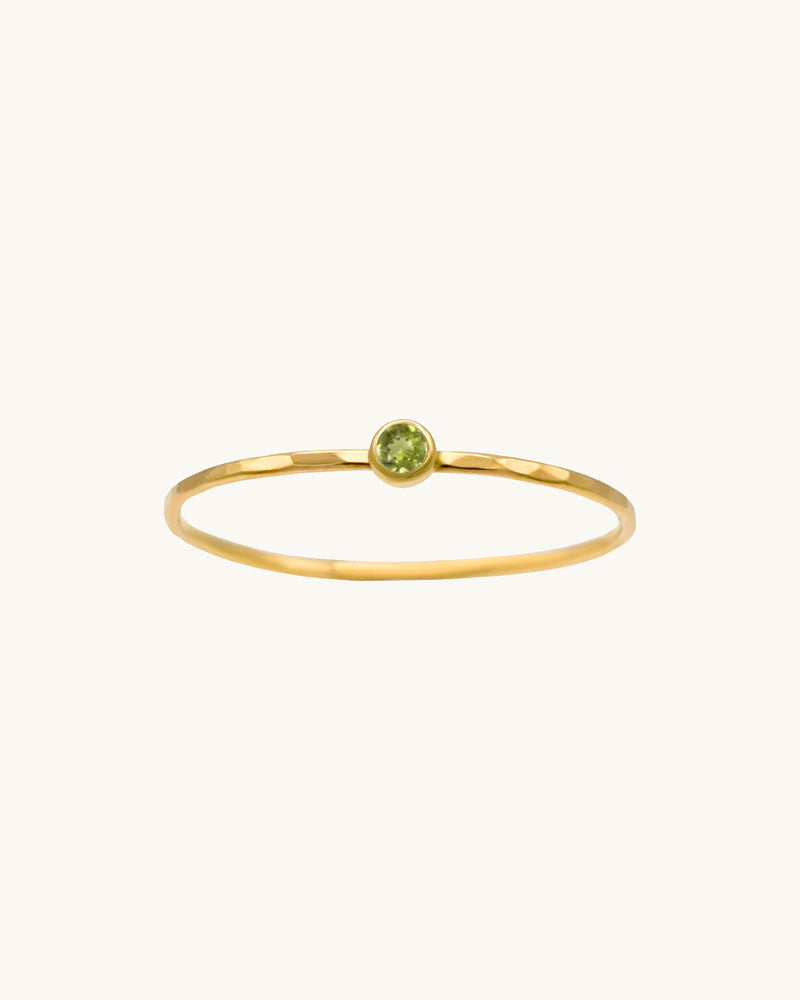 FAYE Peridot Stacking Ring 14K | August Birthstone