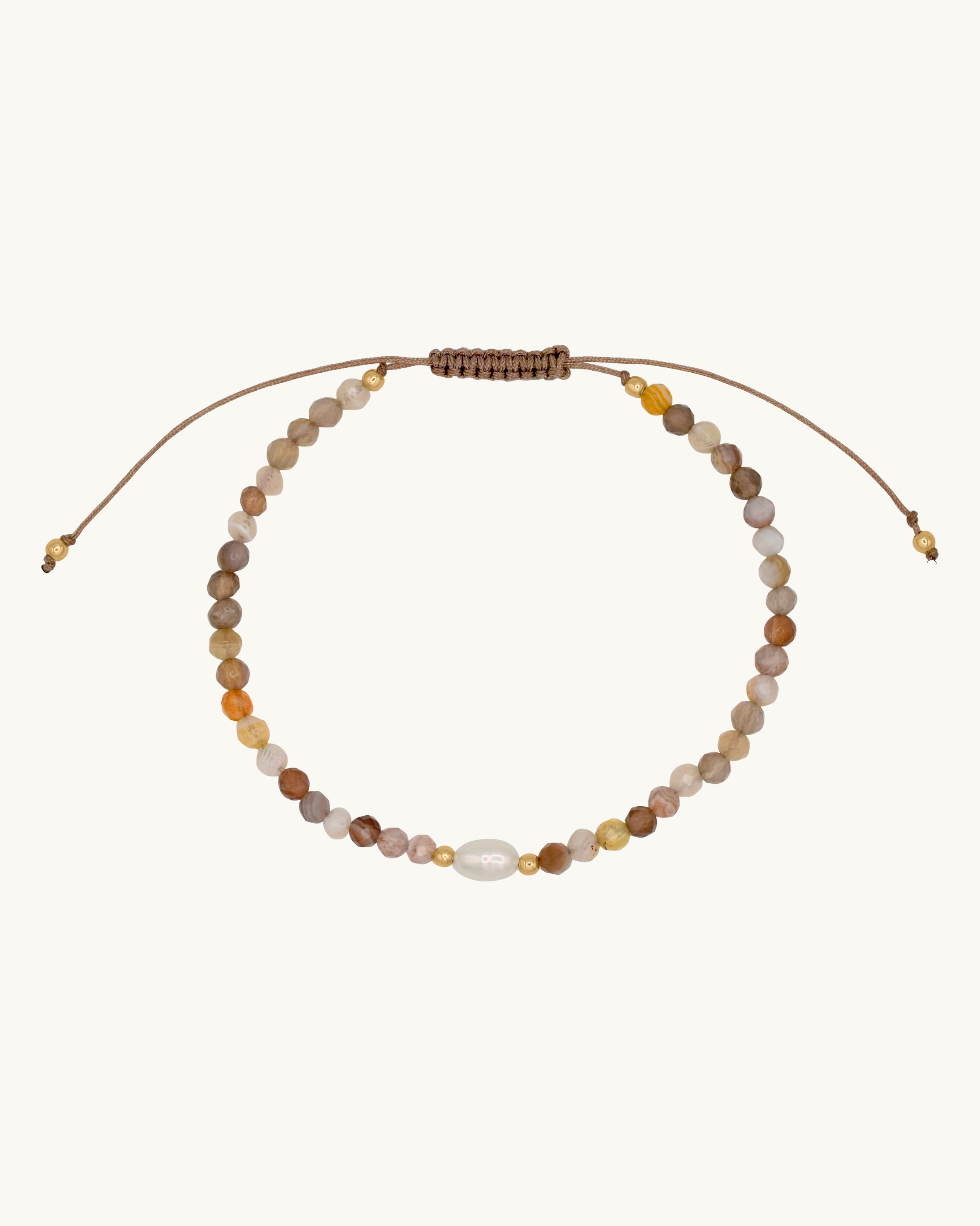 Aylin Friendship Bracelet Pearl and Agate