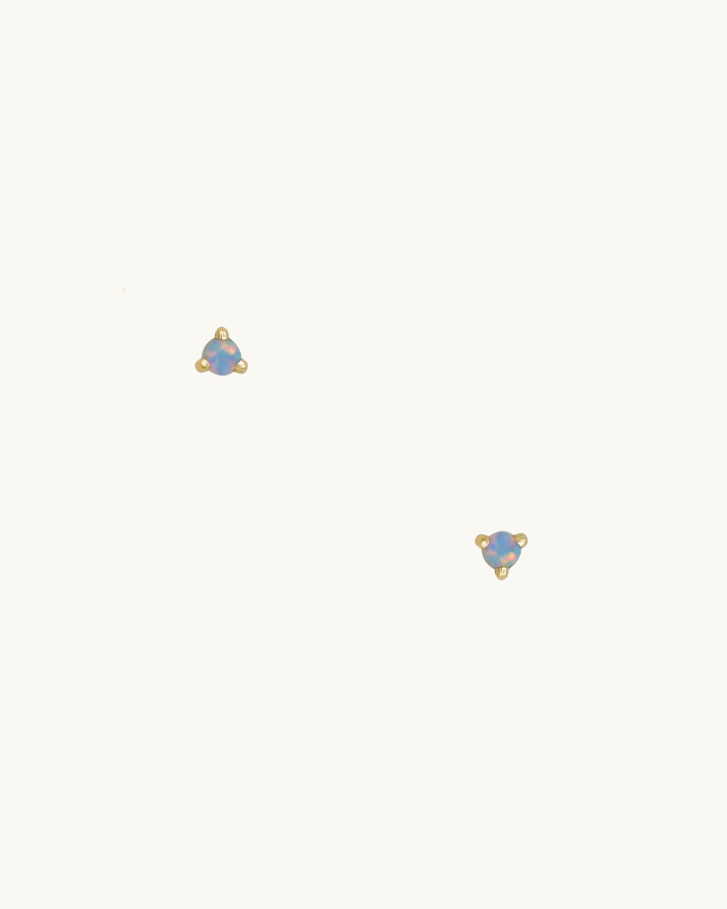 Eve Blue Opal Stud Earring Small