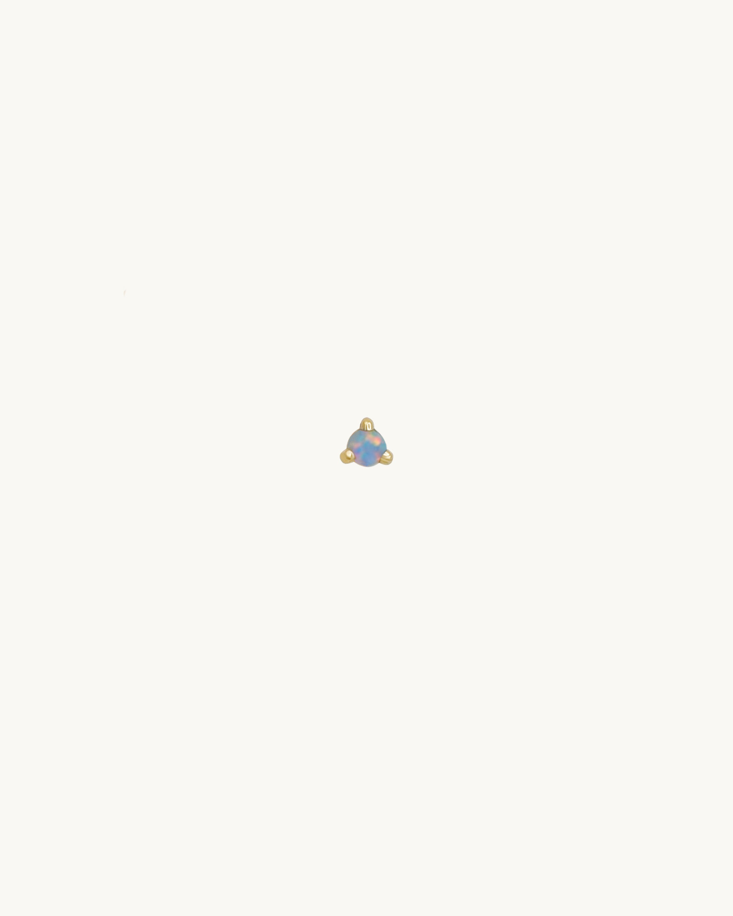Eve Blue Opal Stud Earring Small