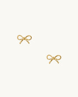 CARA Bow Stud Earring 14K