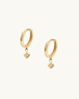 Linda Clover Hoop Earrings 14K Gold