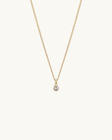 Celeste Diamond Charm Necklace 14K
