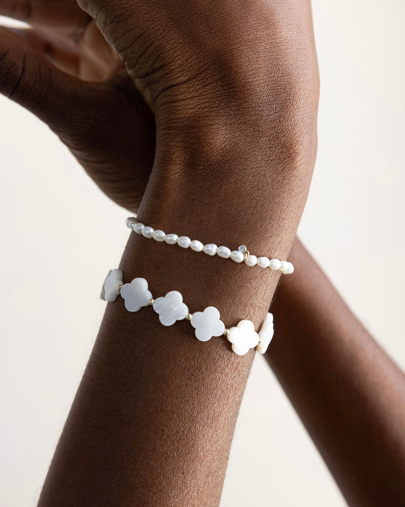 Vera Diamond Friendship Bracelet With Pearl 14K