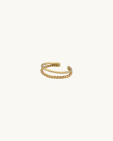 LANI Double Band Ear Cuff 14K