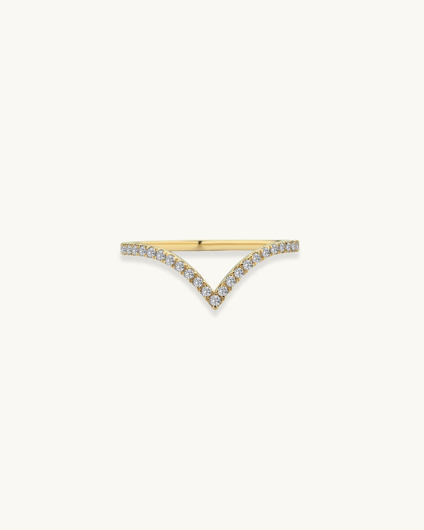 Eloise Chevron Diamond Ring