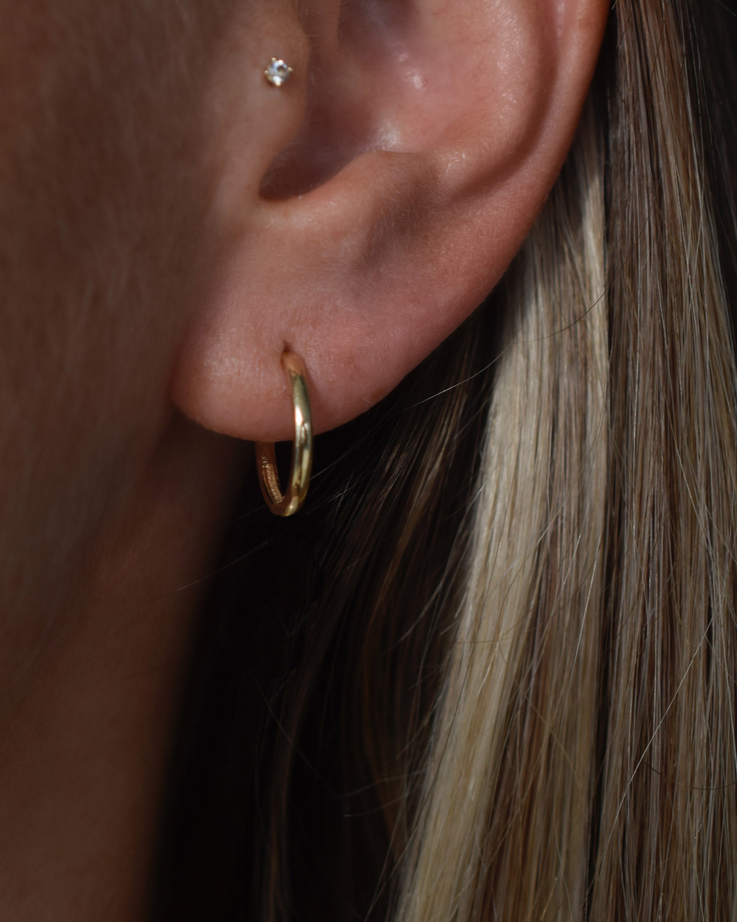 Erin Classic Huggie Hoop Earring Large